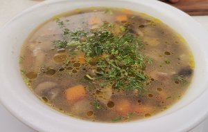 Вкусный грибной супчик.