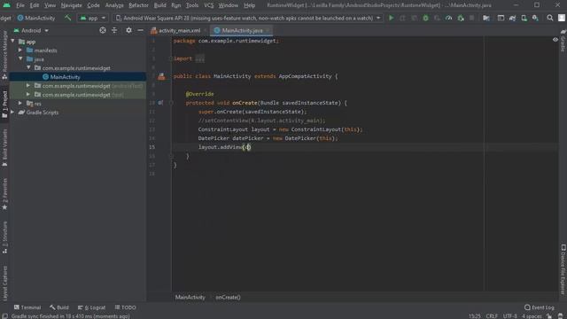 【ANDROID STUDIO】 Runtime Widget смотреть онлайн