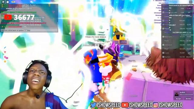 IShowSpeed gets DONATED $2,000,000 ROBUX... (Pls Donate ?) смотреть онлайн