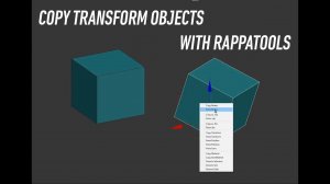 Dark Max № 84 - Copy transform objects with RappaTools