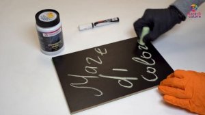 Грифельная краска Mare di colore для рисования мелом и меловым маркером, Матовое покрытие, черный