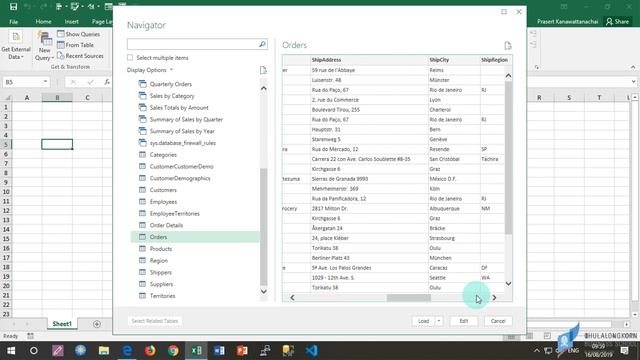 สอน Excel Power Query: การดึงข้อมูลจาก Azure SQL Database смотреть онлайн