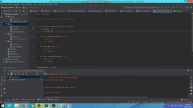 Learning python 29: writing a unittest