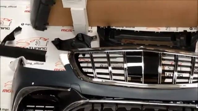 Обвес Mercedes S-class в стиле S63 AMG рестайлинг + решетка Maybach смотреть онлайн