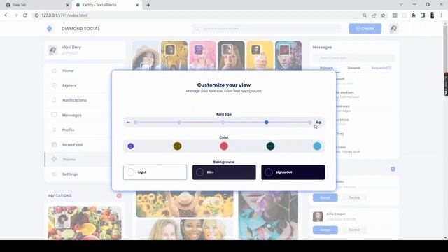Social Media Site created with Vanilla JavaScript смотреть онлайн