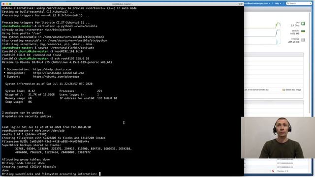 Install Kubernetes on Ubuntu 18 with HAProxy by Kubespray (Let's Encrypt and local-path-provisioner