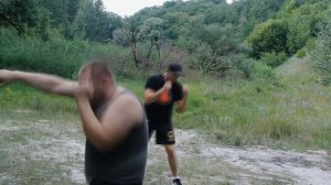 Разминка на природе. Тренировка. Смешанные единоборства