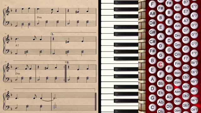 Easy Accordion Tutoria - Dark Eyes - Waltz смотреть онлайн