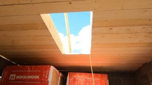 Стропильная система бани\Подшив и утепление потолка\Монтаж черепицы конька\Установка окон (май 2023