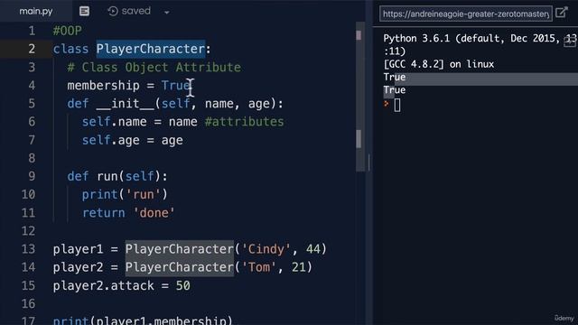 Python Full Course for Beginners 2023 - Attributes and Methods