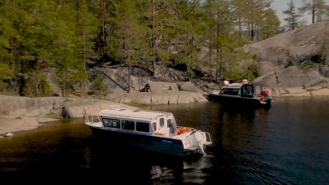 Аренда катера для прогулки по Ладожским шхерам из Сортавала смотреть онлайн