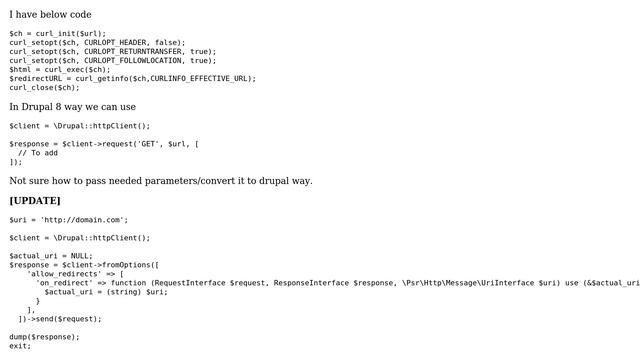 Drupal: How to convert cUrl code to drupal way? смотреть онлайн