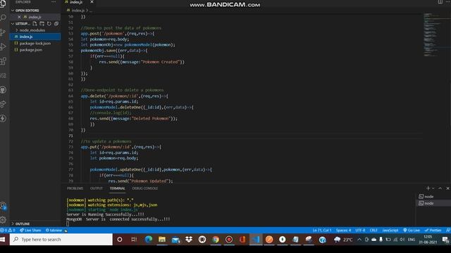Pokemone API by using Nodejs,ExpressJS and MongoDB Atlas Database by LetsUpgrade смотреть онлайн