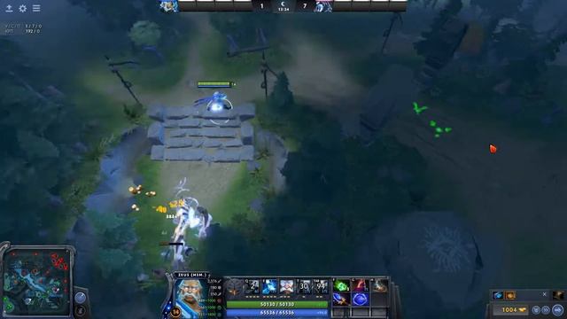 Вот это настоящий ЗЕВС УЛЬТ В X100 Dota 2 Кастомка X100