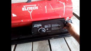 Дизельная тепловая пушка Elitech тп-22дб\ обзор\ работа