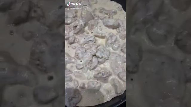 Курица с сливочном соусе и макаронами аль денте??