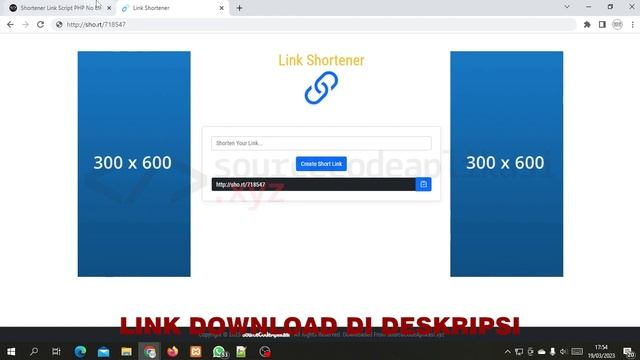 Shortener Link PHP Free Source Code Download