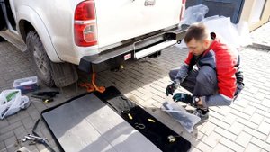 Силовой бампер РИФ на Toyota Hilux