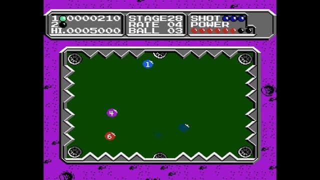 Lunar Pool (NES) - Stage 28 смотреть онлайн