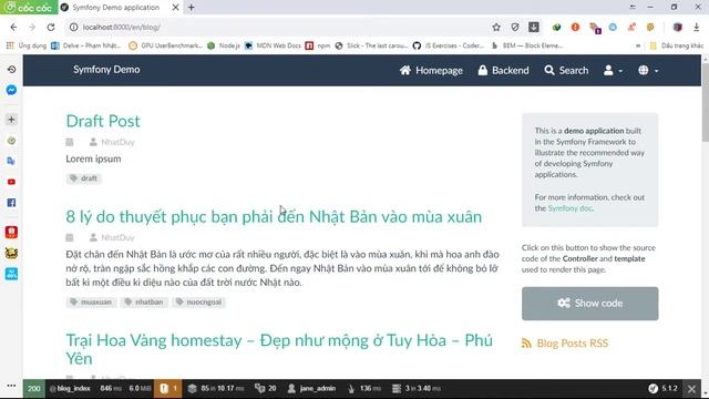 Symfony Application - Demo