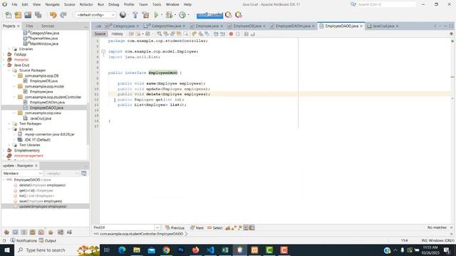Java OOP CRUD Application