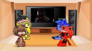 FNAF 1 react to sister location dance to forget (sorry for the lazy stuff)