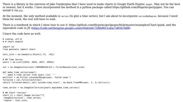 GIS: UI CHARTS ( for indices time series in python API of Google earth Engine) (2 Solutions!!) смотреть онлайн