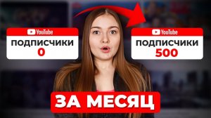 9 ШАГОВ к быстрым первым подписчикам на YouTube-канале