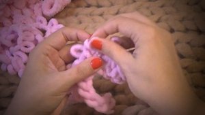 Вяжем руками. СТОЛБИК С НАКИДОМ. Пряжа Ализе Пуффи ( Файн, Фур) Alize Puffy ,Koala Baby