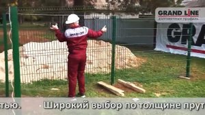 Монтаж 3D забора