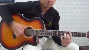 while my guitar gently weeps' на гитаре