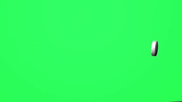 ФУТАЖ: таблетка катится (зеленый фон)