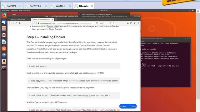 התקנת Docker על Ubuntu смотреть онлайн