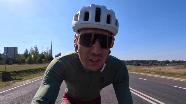 Катаюсь около границы на шоссейном велосипеде
