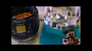 Домашние видео рецепты - тушеная осетрина с овощами в мультиварке