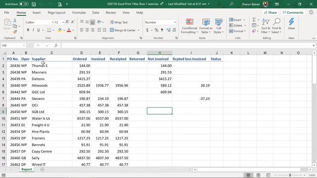 HOW TO Set Row 1 to Print on Every Page in Excel