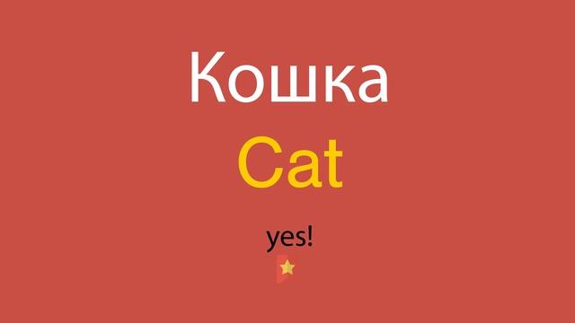 Как сказать Кошка по-английски смотреть онлайн