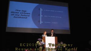 EC2019 - Testimony -  Reuven and Cherise Korff