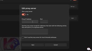 Proxy Client Configuration on Windows 11 through Edge Browser
