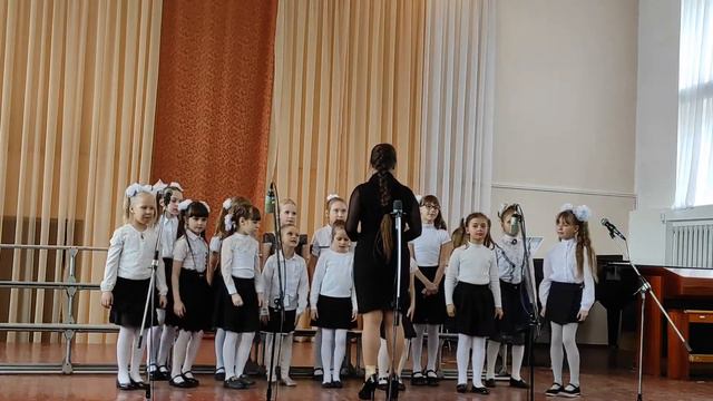 Хор учащихся 1-2 классов "Капельки" - "Ехала деревня" , возр. категор. 5-8 лет, "рус. п. в эстр.обр смотреть онлайн