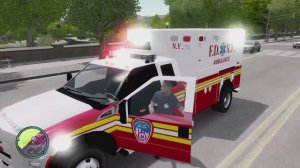 GTA IV FDLC Script #2 - EMS Paramedic - Ford F350 FDNY Ambulance