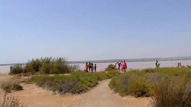 ??Розовое озеро Салинас. Испания, Торревьеха. Spain , Salinas , Torrevieja .
