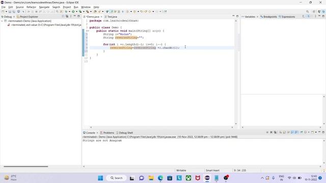 Java program to check palindrome string? Palindrome string? WAP for Palindrome string?