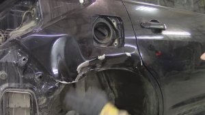 Кузовной ремонт Nissan Tiida. Рихтовка арки.