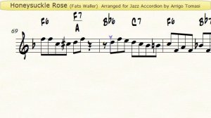 Honeysuckle Rose - Jazz Accordion Sheet music