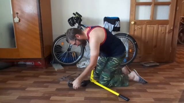Испытание тросового велозамка болторезом смотреть онлайн
