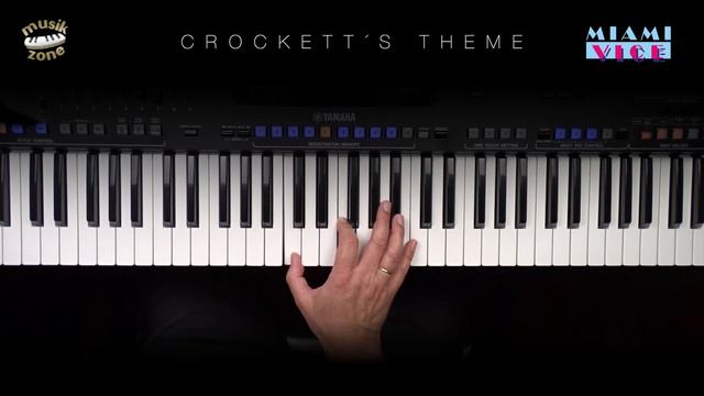 Crockett´s Theme (Jan Hammer) Keyboard Genos How To Play Tutorial - Musikzone