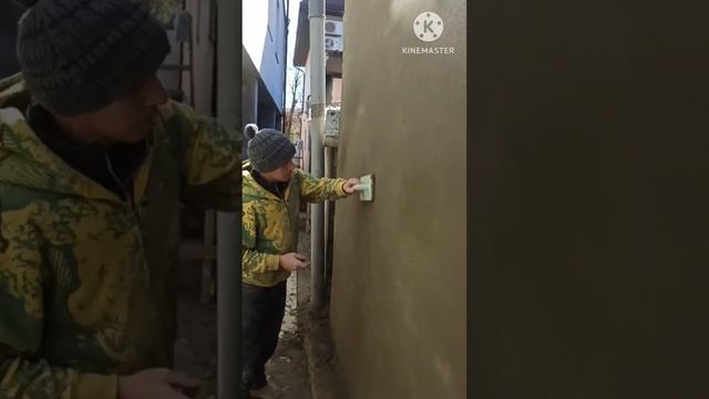 Делаем Арт-бетон на фасаде с цементной штукатурки Волма цемент Актив. #Sertamaster смотреть онлайн