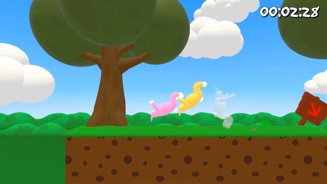 Двоих с питанием засасывает Super Bunny Man (2 players) Кроличьи курганы 1-10 уровни смотреть онлайн