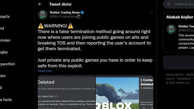 SONUNDA! | Roblox Ban Olayı Gündemde! смотреть онлайн